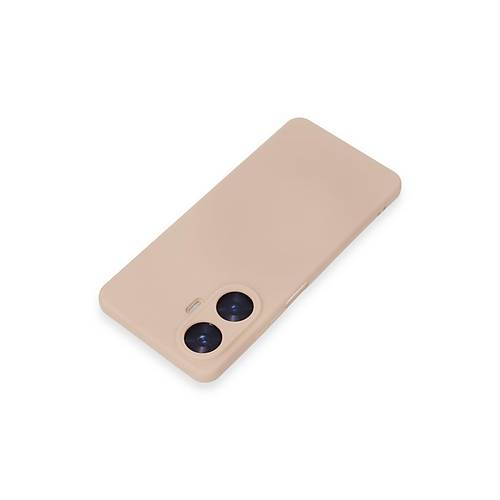 Realme C55 K�l�f Nano i�i Kadife Silikon - Pudra