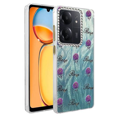 Redmi 13C K�l�f Blade Aynal� Desenli Kapak - Desen 9