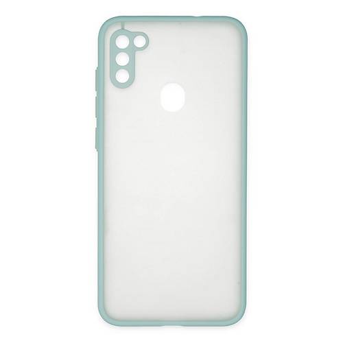 Galaxy A11 K�l�f Montreal Silikon Kapak - Turkuaz