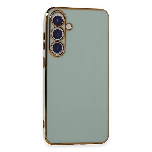 Galaxy S24 K�l�f Volet Silikon - A��k Ye�il
