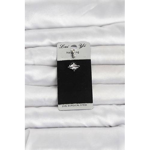 316L Cerrahi �elik Zirkon Ta�l� G�bek Piercing
