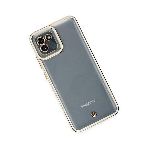 Galaxy A03 K�l�f Liva Lens Silikon - Beyaz