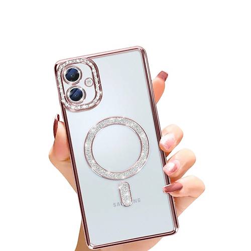 Galaxy A06 Joke Simli Magneticsafe K�l�f - Pembe