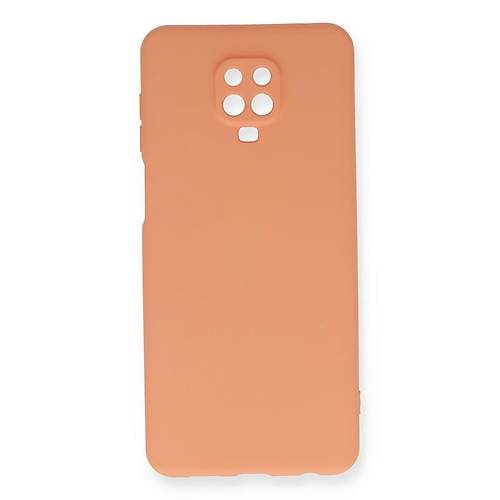 Redmi Note 9 Pro K�l�f Nano i�i Kadife Silikon - Turuncu