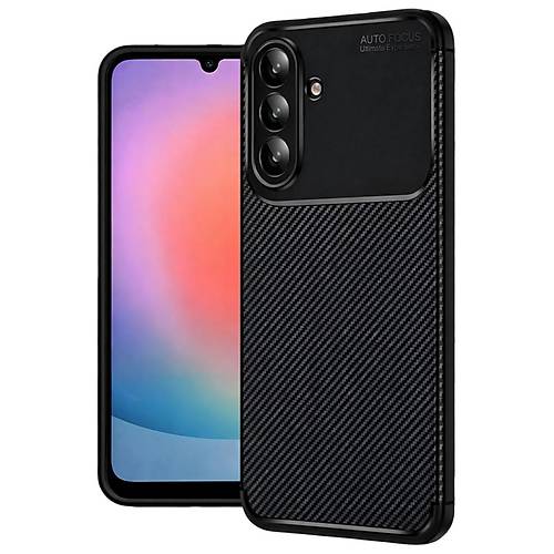Galaxy A57 5G Auto Focus Karbon Kapak - Siyah