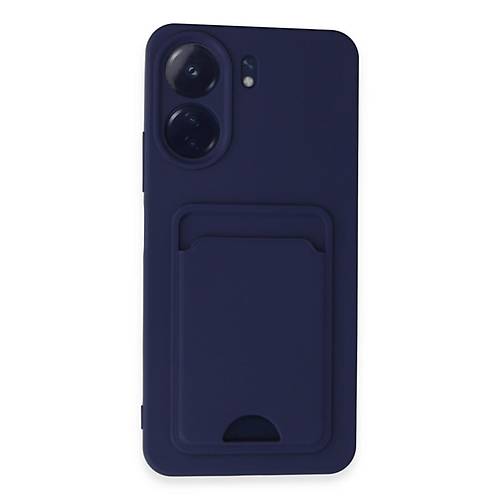 Redmi 13C K�l�f Kelvin Kartvizitli Silikon - Lacivert