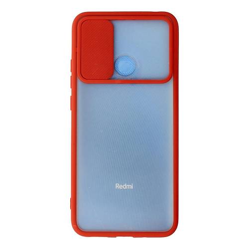 Redmi 9C K�l�f Palm Buzlu Kamera S�rg�l� Silikon - K�rm�z�