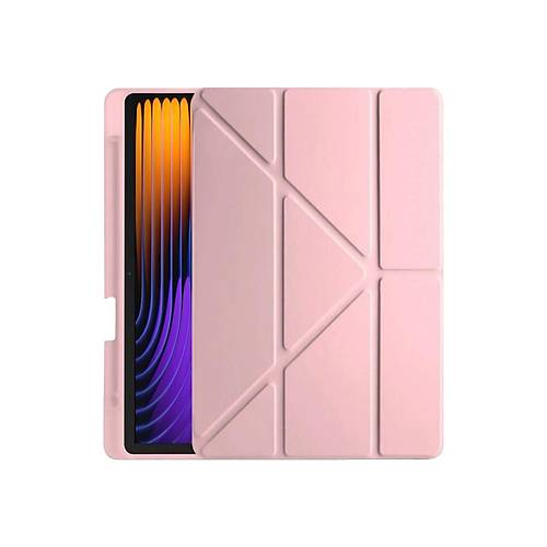 Pad 7 Pro K�l�f Kalemlikli Mars Tablet K�l�f� - Rose Gold
