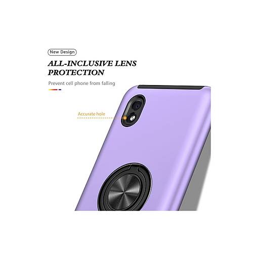 Galaxy A01 Core K�l�f Elit Y�z�kl� Kapak - Mor