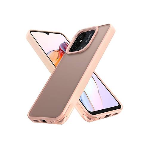 Redmi 12C K�l�f Elegant Kapak - Pudra