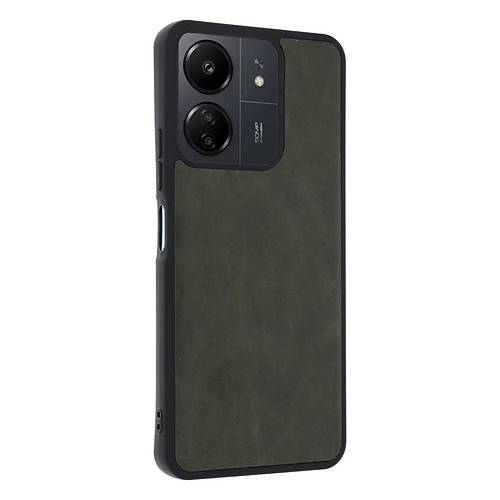 Redmi 13C K�l�f Aras Deri Kapak - A��k Ye�il