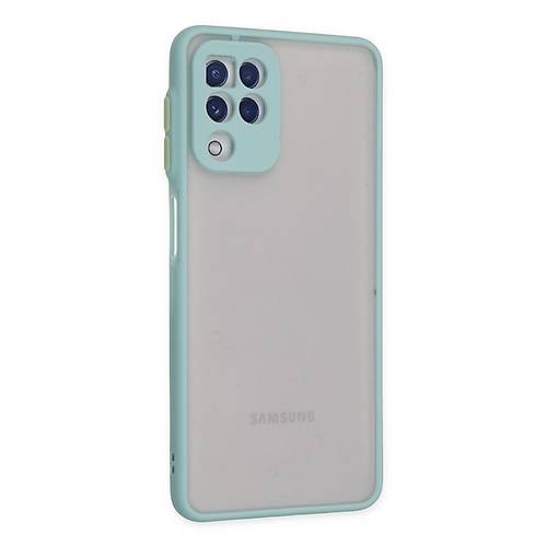 Galaxy A22 K�l�f Montreal Silikon Kapak - Turkuaz