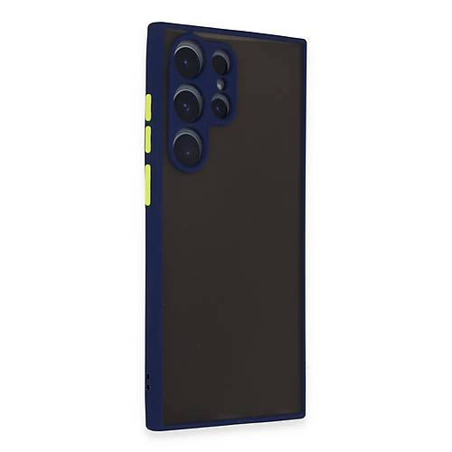 Galaxy S22 Ultra K�l�f Montreal Silikon Kapak - Lacivert