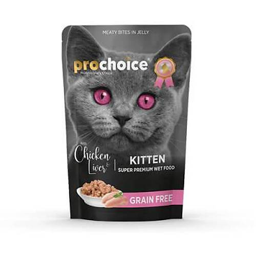 Pouch Tavuklu ve Ci�erli Tah�ls�z Yavru Kedi Konservesi 85 Gr