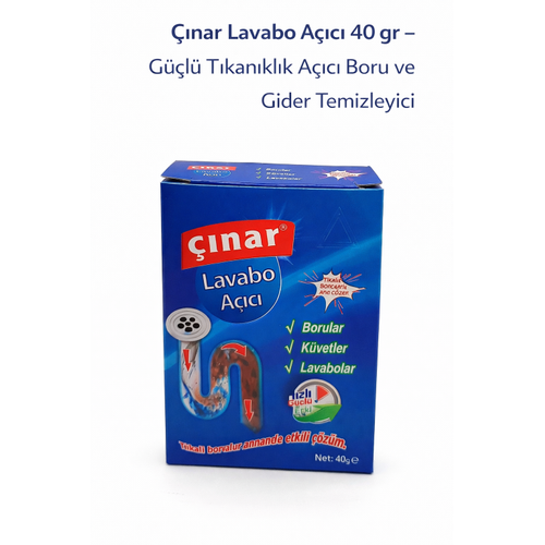 ��nar Lavabo A��c� 40 gr � G��l� T�kan�kl�k A��c� Boru ve Gider Temizleyici