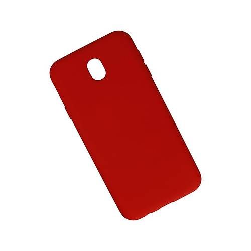 Galaxy J7 Pro / J730 K�l�f Nano i�i Kadife Silikon - K�rm�z�