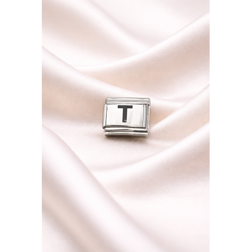 T Harfli Charm | Paslanmaz �elik Harf Charm | Ki�iye �zel Bileklik Aksesuar�