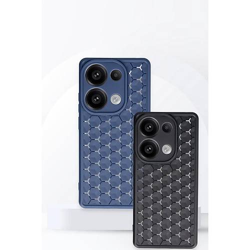 Redmi Note 13 Pro 5G K�l�f Petek Silikon Kapak - Lacivert