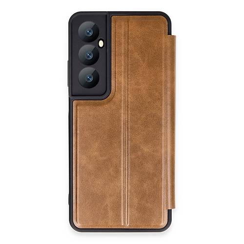 Realme C65 K�l�f Flip Cover - Taba