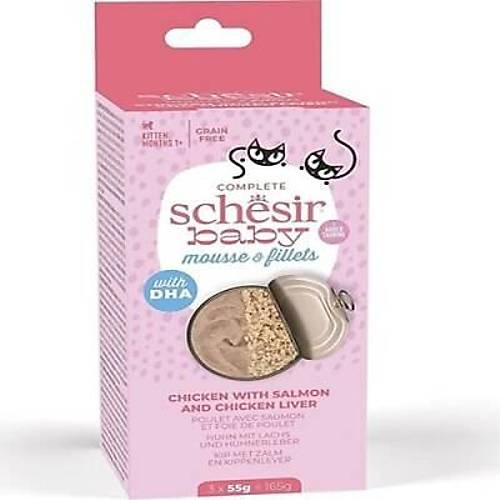 Babycat Somon ve Tavuk Ci�erli Yavru Kedi Konservesi 3x55 Gr