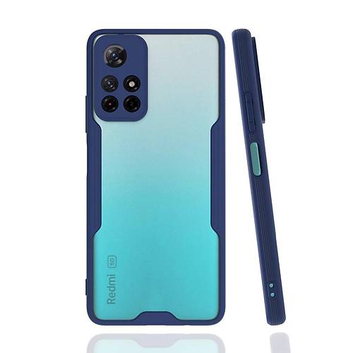 Redmi Note 11T K�l�f Platin Silikon - Lacivert