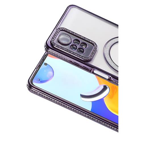 Redmi Note 12 Pro 4G Joke Simli Magneticsafe K�l�f - Derin Mor