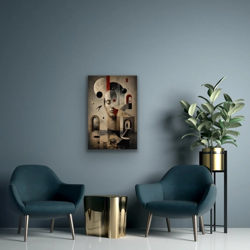 Kar���k R�yalar Soyut Kanvas Tablo 20X30 CM