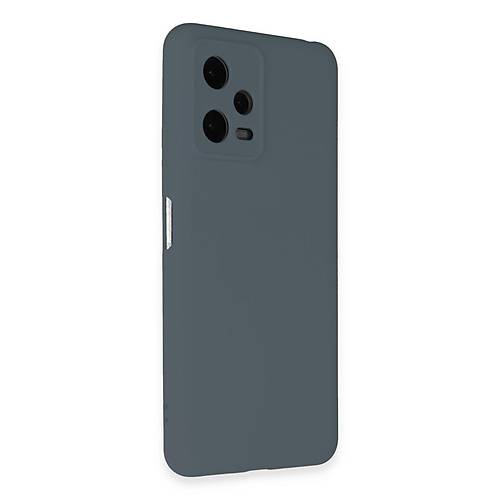 Redmi Note 12 Pro 5G K�l�f Nano i�i Kadife Silikon - Gri