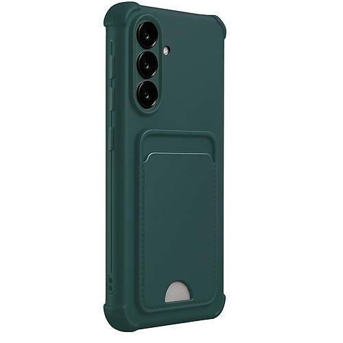 Galaxy A17 5G Kelvin Kartvizitli Silikon - Koyu Ye�il