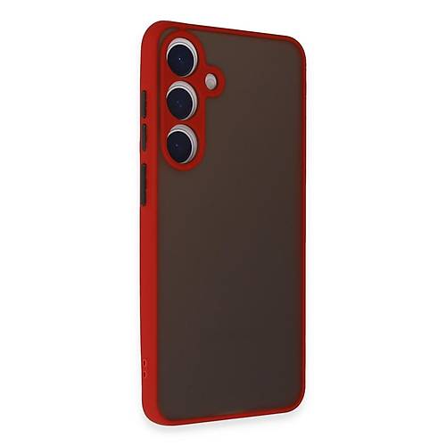 Galaxy S24 K�l�f Montreal Silikon Kapak - K�rm�z�
