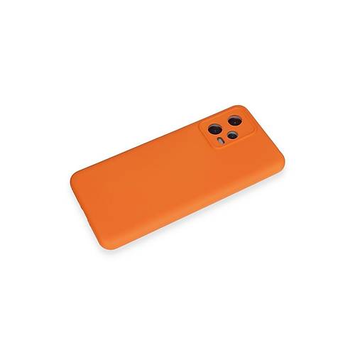 Redmi Note 12 5G K�l�f Nano i�i Kadife Silikon - Turuncu