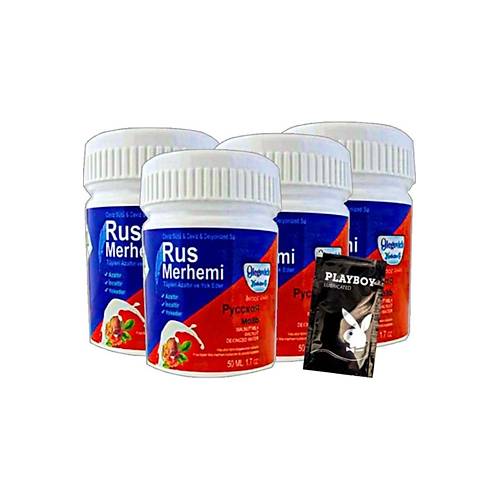 Rus Merhemi Glegnid Blue T�y Kremirus Merhemi 4 Tane X 50 Ml + Yan�nda Jel