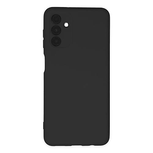 Galaxy A04S K�l�f Nano i�i Kadife Silikon - Siyah