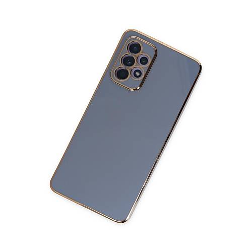 Galaxy A52 K�l�f Volet Silikon - Mavi