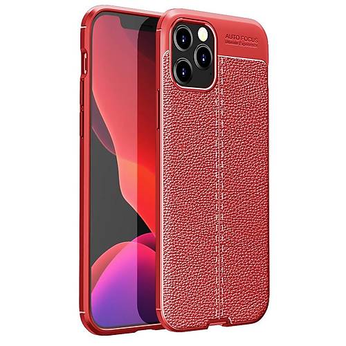 iPhone 12 Pro Max K�l�f Auto Focus Kapak - K�rm�z�
