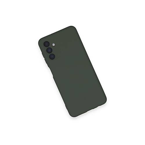 Galaxy A14 4G K�l�f Nano i�i Kadife Silikon - Koyu Ye�il