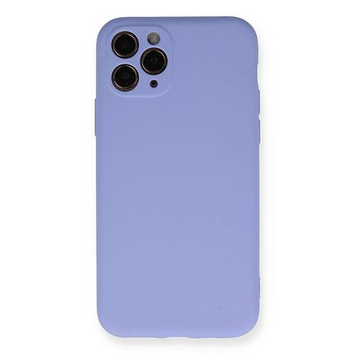 iPhone 11 Pro K�l�f Nano i�i Kadife Silikon- Lila
