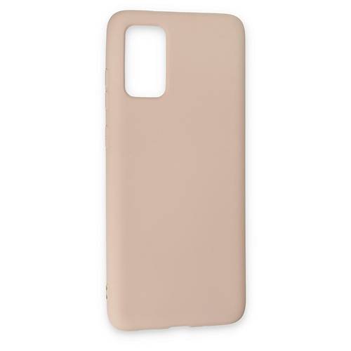 Galaxy S20 Plus K�l�f Nano i�i Kadife Silikon - Pudra