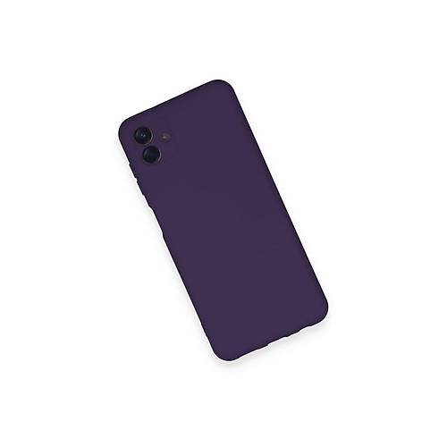 Galaxy A04 K�l�f Nano i�i Kadife Silikon - Mor
