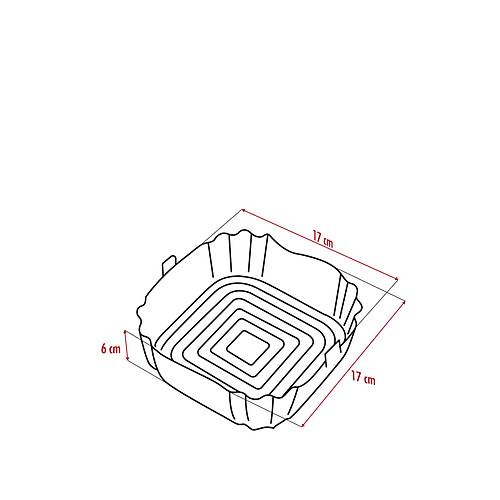 B�t�n Airfryer'lere Uyumlu Siyah Silikon Pi�irme Kab�
