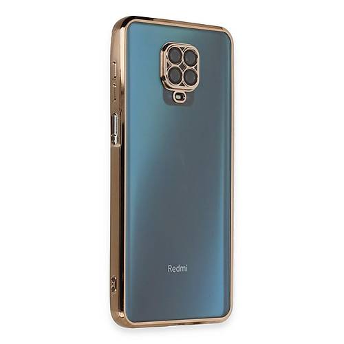 Redmi Note 9 Pro K�l�f Razer Lensli Silikon - Gold