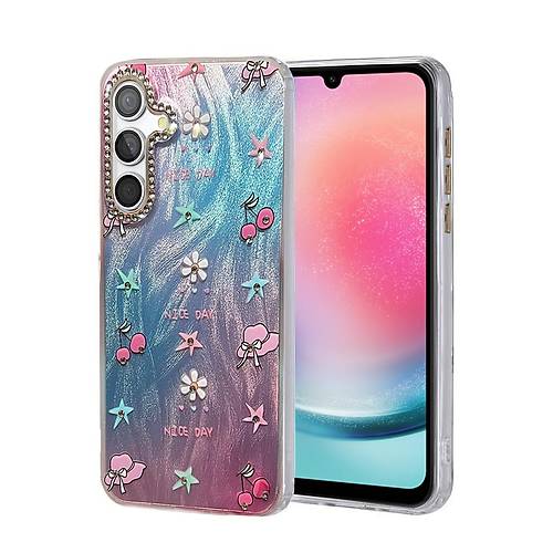 Galaxy A24 4G K�l�f Blade Aynal� Desenli Kapak - Desen 4