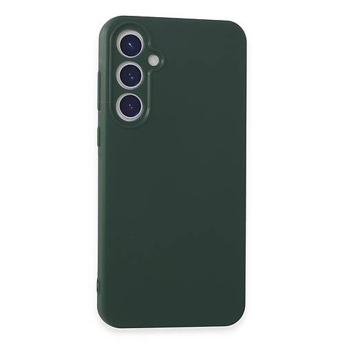 Galaxy A55 5G K�l�f First Silikon - Koyu Ye�il