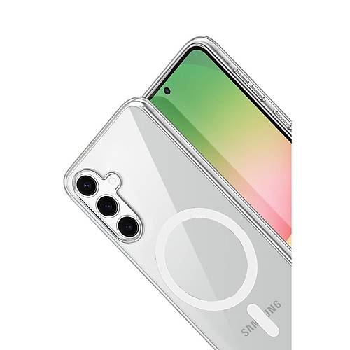 Galaxy A36 Combo Sert �effaf Magsafe Kapak - �effaf