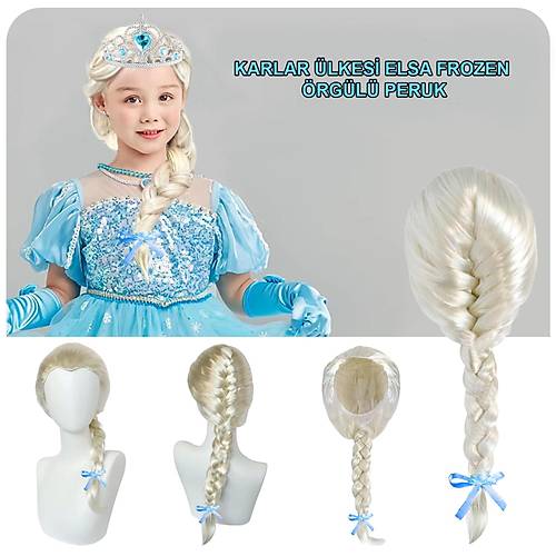 Platin Alt�n Dore Renk Karlar �lkesi Elsa Frozen Peru�u �ocuk Boy