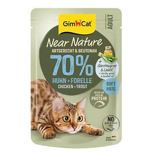 Near Nature Ezme Tavuklu ve Alabal�kl� Pouch Yeti�kin Kedi Konservesi 85 Gr