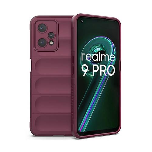 Realme 9 Pro 5G K�l�f Optimum Silikon - Bordo