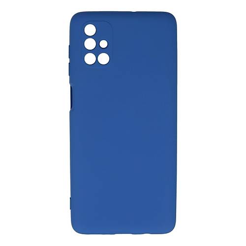 Galaxy M51 K�l�f Nano i�i Kadife Silikon - Mavi