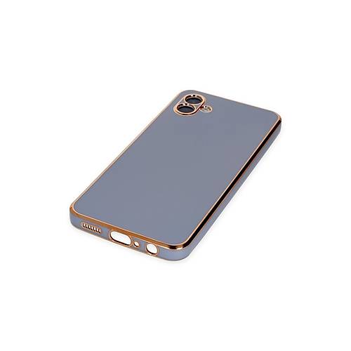 Galaxy A04 K�l�f Volet Silikon - Mavi