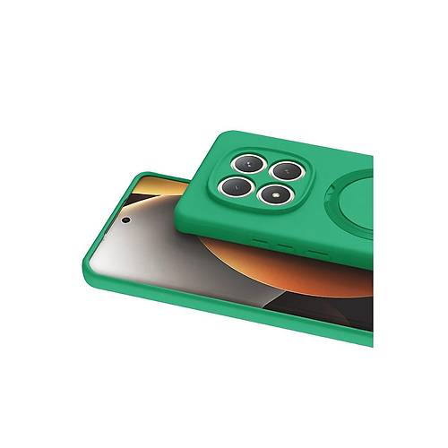 Redmi Note 15 4G Regal Magsafe Standl� Kapak - Ye�il